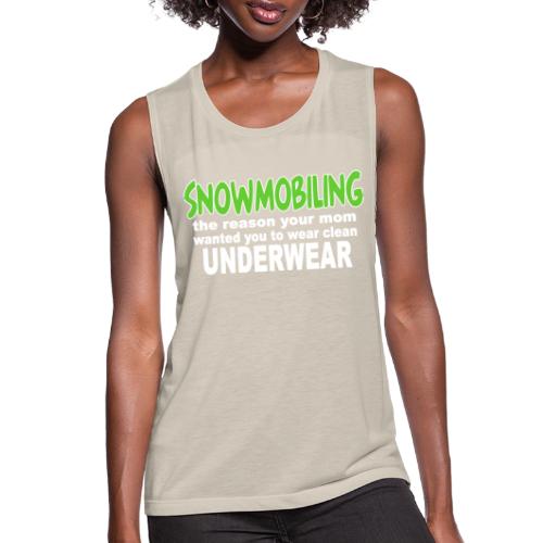 Snowmobiling Underwear - Women's Flowy Muscle Tank by Bella