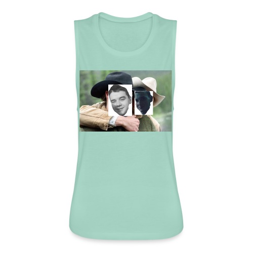 Darien and Curtis Camping Buddies - Women's Flowy Muscle Tank by Bella