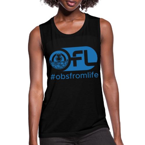 Observations from Life Logo with Hashtag - Women's Flowy Muscle Tank by Bella