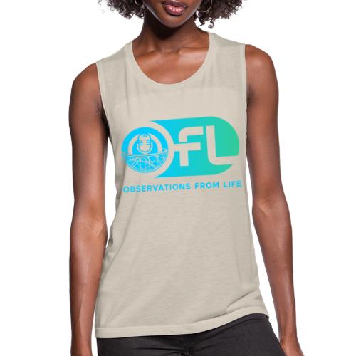 Observations from Life Logo - Women's Flowy Muscle Tank by Bella