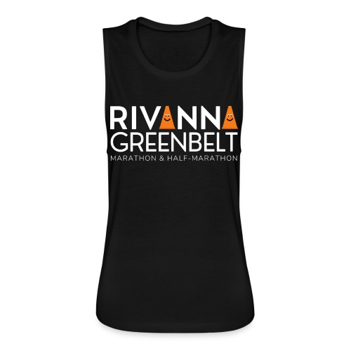 RIVANNA GREENBELT (all white text) - Women's Flowy Muscle Tank by Bella
