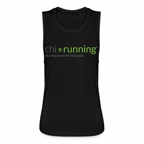 chirunning shirt-back - Women's Flowy Muscle Tank by Bella