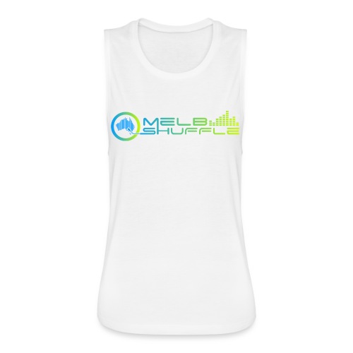 Melbshuffle Gradient Logo - Women's Flowy Muscle Tank by Bella
