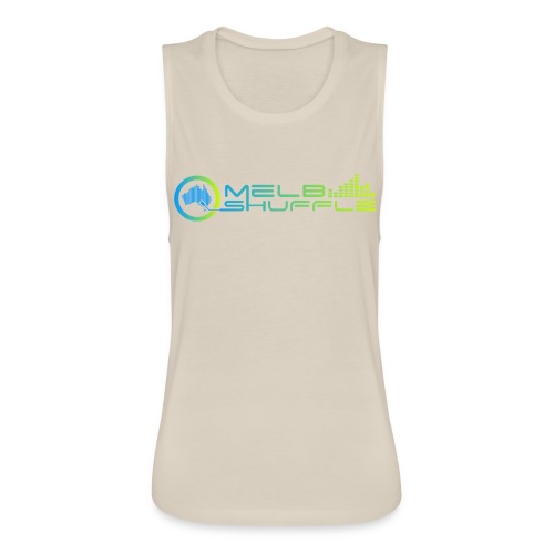 Melbshuffle Gradient Logo - Women's Flowy Muscle Tank by Bella