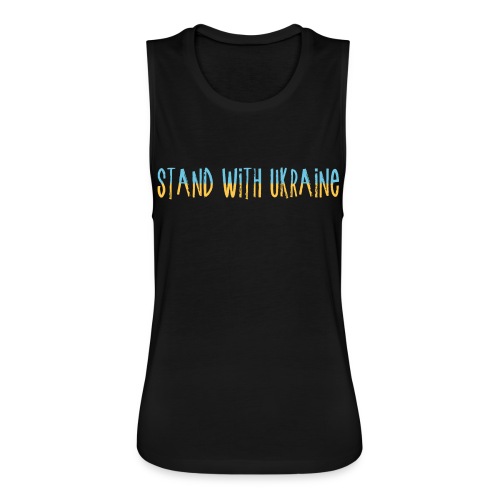 Stand With Ukraine - Women's Flowy Muscle Tank by Bella
