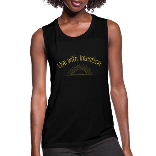 Live with Intention - Women's Flowy Muscle Tank by Bella