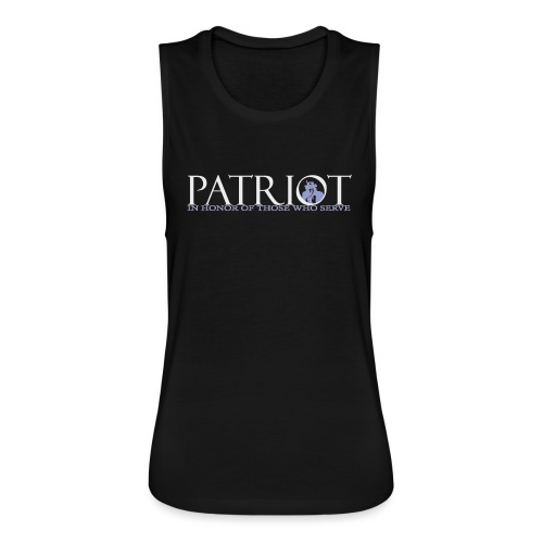 PATRIOT-SAM-USA-LOGO-REVERSE - Women's Flowy Muscle Tank by Bella