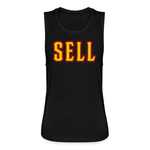 Sell (Red Accents) - Women's Flowy Muscle Tank by Bella