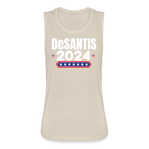 DeSANTIS 2024 - Stars and Stripes Red White & Blue - Women's Flowy Muscle Tank by Bella