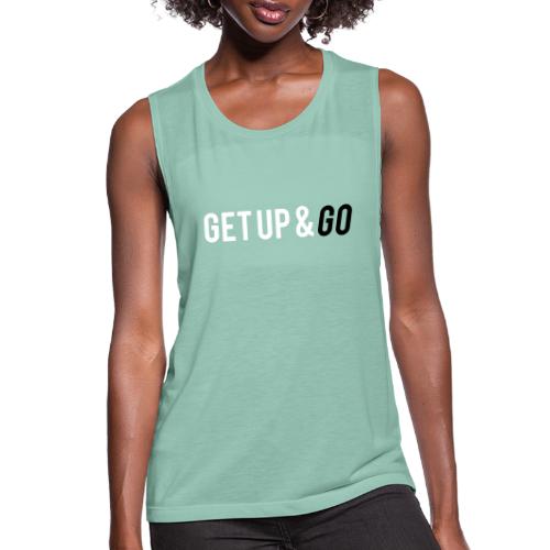 Get Up and Go - Women's Flowy Muscle Tank by Bella