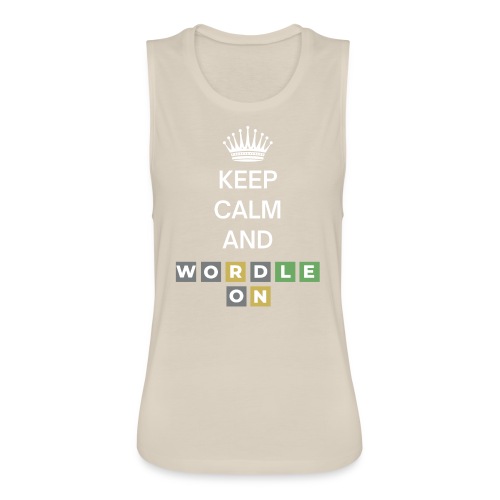 Keep Calm And Wordle On - Women's Flowy Muscle Tank by Bella