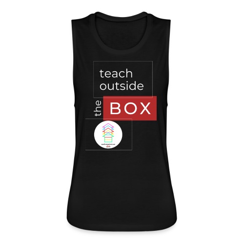 Teach Outside the Box homeschool 3000 3000 px - Women's Flowy Muscle Tank by Bella