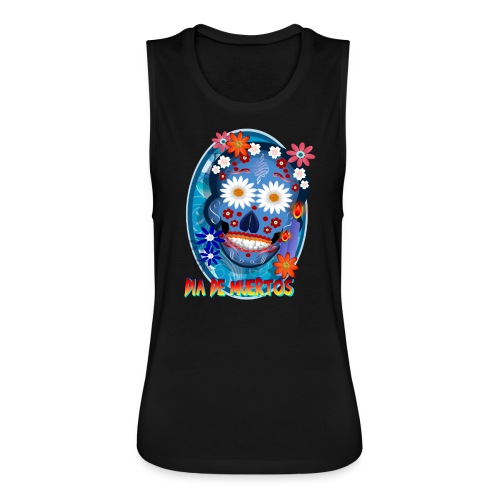 Day Of The Dead. October 31 and leave on November - Women's Flowy Muscle Tank by Bella