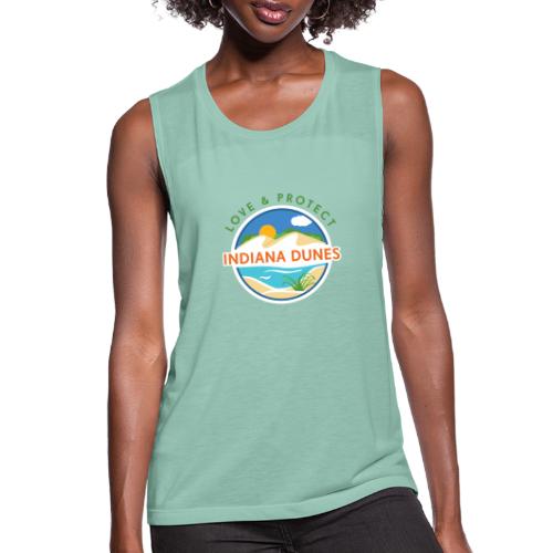 Love & Protect the Indiana Dunes - Women's Flowy Muscle Tank by Bella