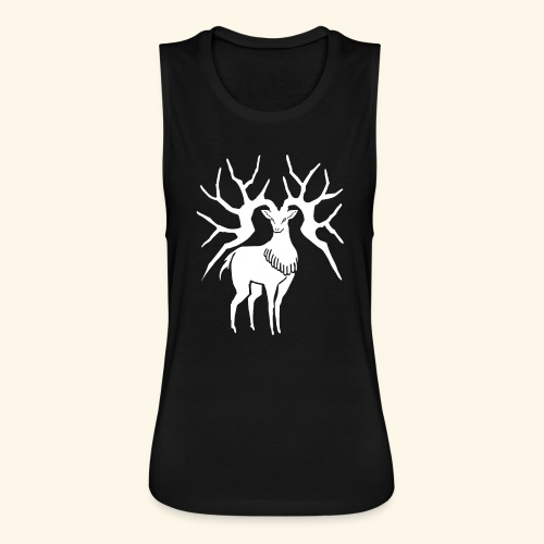 Deer Emblem - Women's Flowy Muscle Tank by Bella