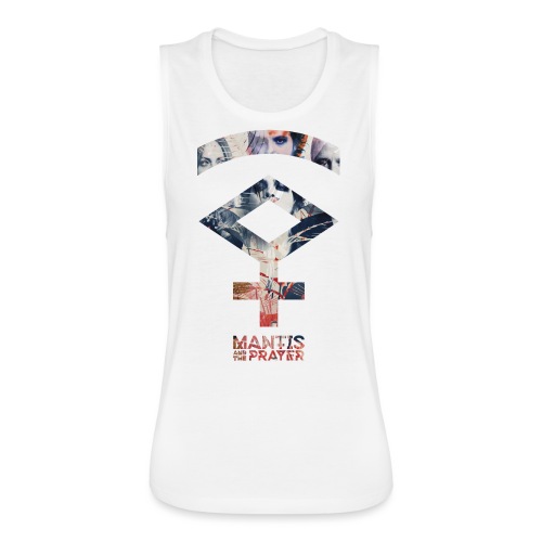 Mantis and the Prayer- Symbol Design - Women's Flowy Muscle Tank by Bella