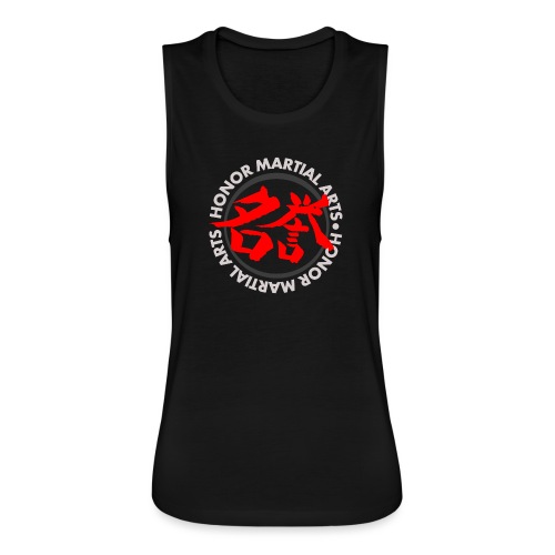 Honor Martial Arts Kanji Design Light Shirts - Women's Flowy Muscle Tank by Bella