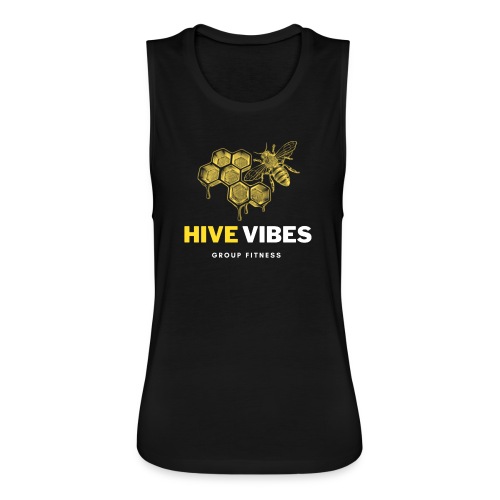 HIVE VIBES GROUP FITNESS - Women's Flowy Muscle Tank by Bella