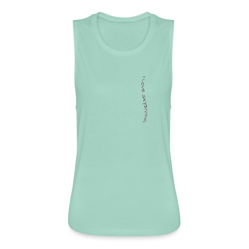 I love skydiving/T-shirt/BookSkydive - Women's Flowy Muscle Tank by Bella