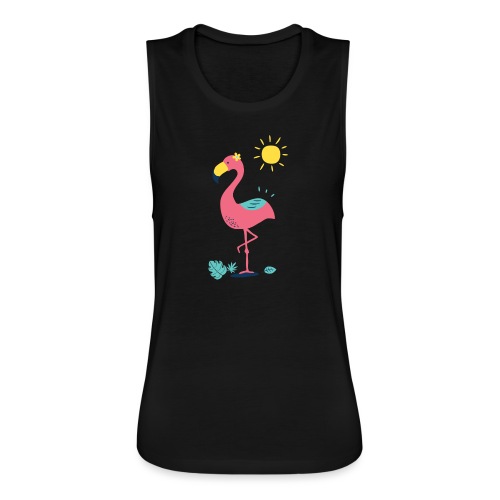 Khodeco design flamingo - Women's Flowy Muscle Tank by Bella