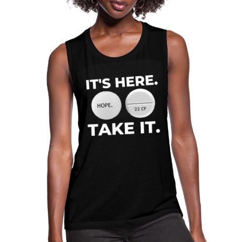 IT'S HERE - TAKE IT (black) - Women's Flowy Muscle Tank by Bella