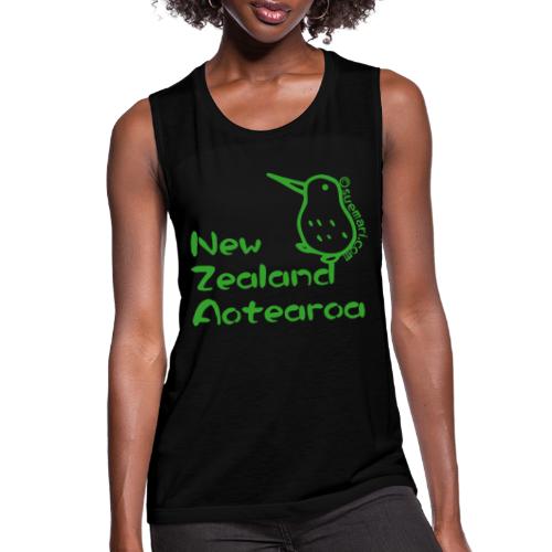 New Zealand Aotearoa - Women's Flowy Muscle Tank by Bella
