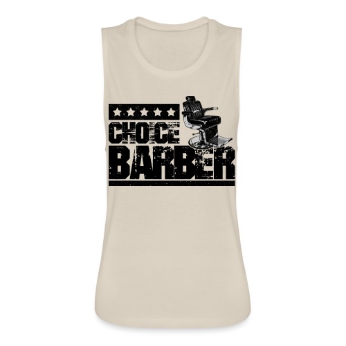 Choice Barber 5-Star Barber - Black - Women's Flowy Muscle Tank by Bella