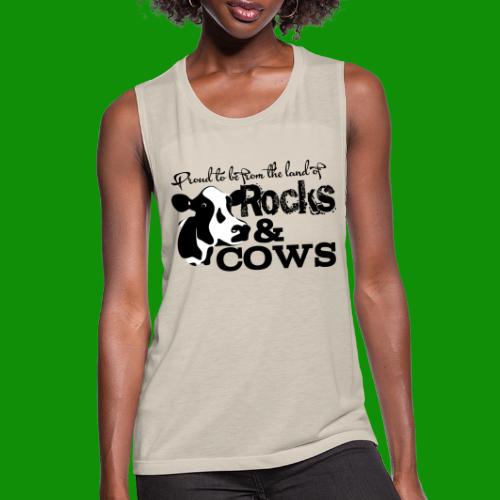 Rocks & Cows Proud - Women's Flowy Muscle Tank by Bella