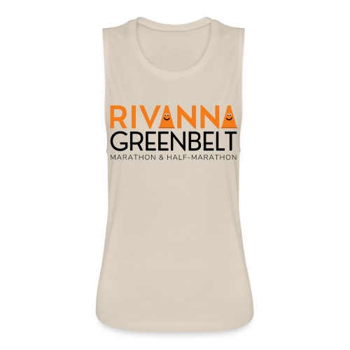 RIVANNA GREENBELT (orange/black) - Women's Flowy Muscle Tank by Bella