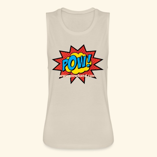 POW! Logo Shirt - Women's Flowy Muscle Tank by Bella