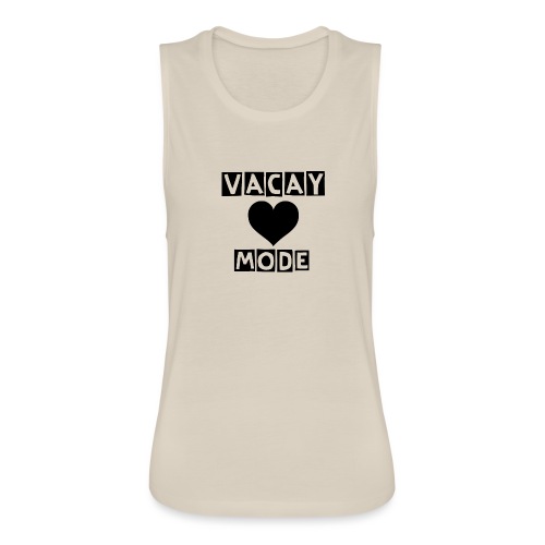 Vacay Mode (Black) - Women's Flowy Muscle Tank by Bella