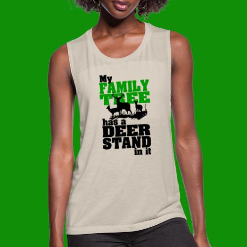 Deer Stand Family Tree - Women's Flowy Muscle Tank by Bella
