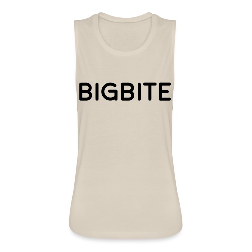 BIGBITE logo red (USE) - Women's Flowy Muscle Tank by Bella