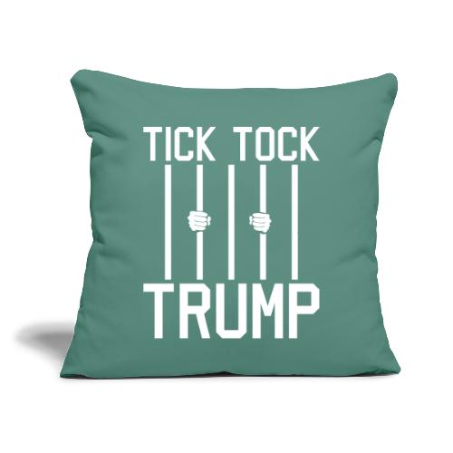 Tick Tock Trump - Throw Pillow Cover 17.5” x 17.5”