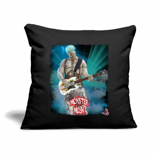 Monster Mosh Frankie Guitarist - Throw Pillow Cover 17.5” x 17.5”