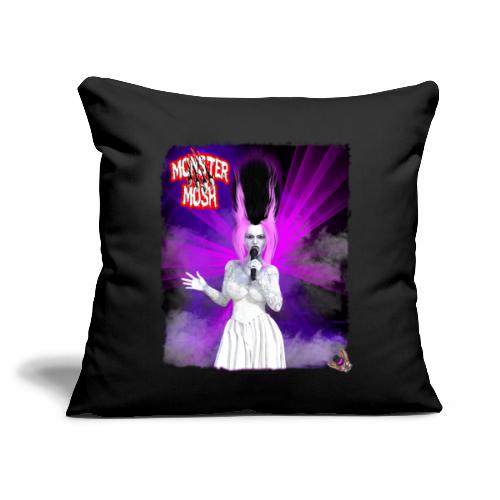 Monster Mosh Bride Of Frankie Singer Gown Variant - Throw Pillow Cover 17.5” x 17.5”