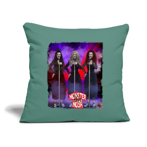 Monster Mosh Dracs Brides Backing Vocals - Throw Pillow Cover 17.5” x 17.5”
