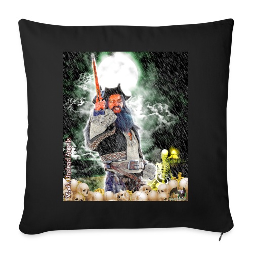 Undead Angels Vampire Pirate Bluebeard F002B-GH - Throw Pillow Cover 17.5” x 17.5”