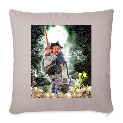 Undead Angels Vampire Pirate Bluebeard F002B-GH - Throw Pillow Cover 17.5” x 17.5”