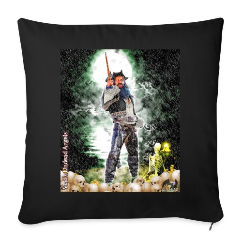 Undead Angels Vampire Pirate Bluebeard F001B-GH - Throw Pillow Cover 17.5” x 17.5”