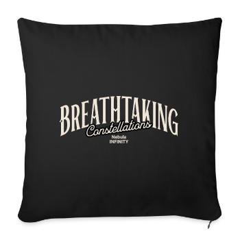 Breathtaking Constellations Nebula Art - Throw Pillow Cover 17.5” x 17.5” - black - Front