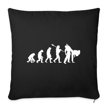 Judo Evolution Martial Arts Expert Gift - Throw Pillow Cover 17.5” x 17.5” - black - Front