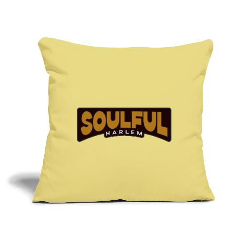SOULFUL HARLEM - Throw Pillow Cover 17.5” x 17.5”