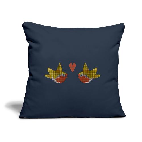 love birds - Throw Pillow Cover 17.5” x 17.5”