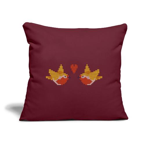 love birds - Throw Pillow Cover 17.5” x 17.5”