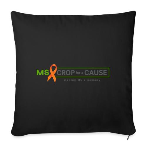 Horizontal Logo - Throw Pillow Cover 17.5” x 17.5”