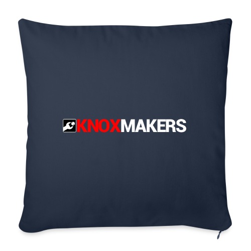 Logo (Dark Background) - Throw Pillow Cover 17.5” x 17.5”
