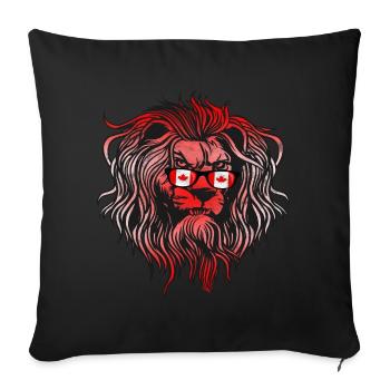 Canada - Throw Pillow Cover 17.5” x 17.5” - black - Front