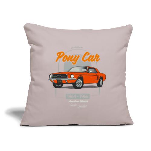 Legendary Pony Car - Throw Pillow Cover 17.5” x 17.5”