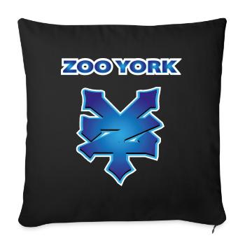 Zoo York Deep Ocean - Throw Pillow Cover 17.5” x 17.5” - black - Front